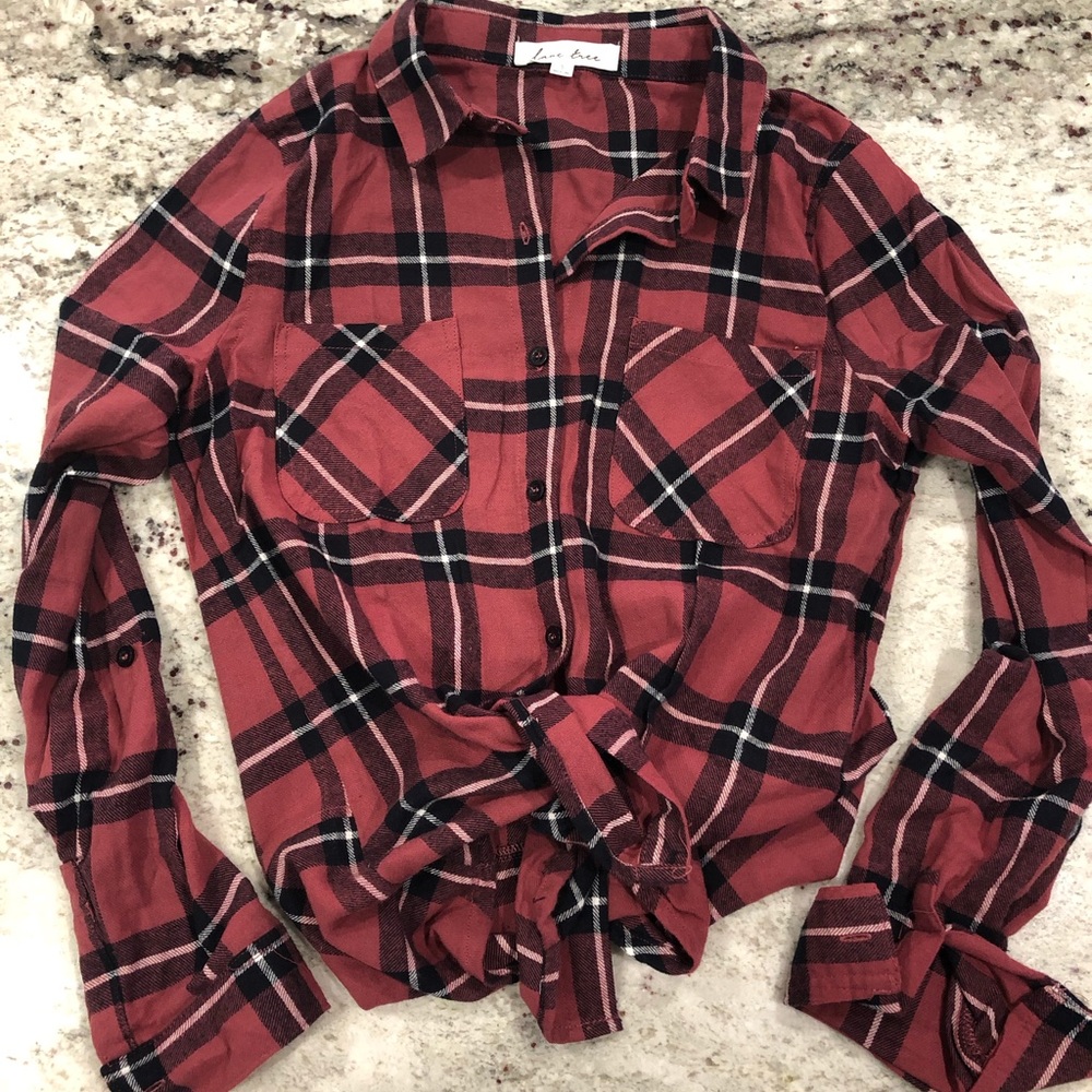 NWOT Love Tree Flannel
